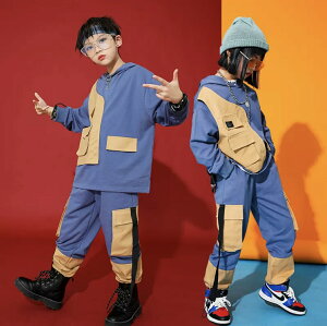 [送料無料] キッズダンス衣装 セットアップ 長袖 パーカー ベスト パンツ ヒップホップ ストリート 子供 子ども ティーンズ キッズ ジュニア 女の子 男の子