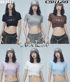 6/8限定★全品10%OFFクーポン! 【CBX LAB】ダンス 半袖 トップス シャツ ヘソ出し ショート丈 クロップドT レディース 可愛い 練習着 レッスン着 ホワイト グレー ブラック ストリート hiphop ヒップホップ ガールズ ダンスウェア