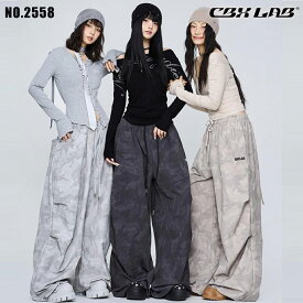 12/18限定★全品10%OFFクーポン! 【CBX LAB】迷彩 ワイドパンツ レディース イージーパンツ ダンス 衣装 秋 春 夏 冬 ライトグレー ダーク グレー カーキ 練習着 レッスン着 ストリート hiphop ヒップホップ ガールズ ダンスウェア