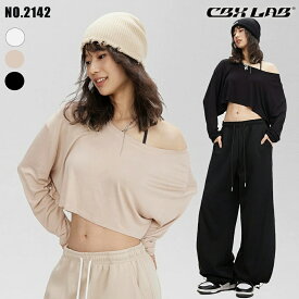 6/8限定★全品10%OFFクーポン! 即納 【CBX LAB】トップス 長袖 レディース ショート丈 シャツ クロップ丈 ヘソ出し ダンス ホワイト ブラック クリーム ベイジュ スポーツウェア ルーズシャツ ロゴ ストリート ヒップホップ 大人 韓国 kpop ガールズ ダンスウェア