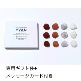 【土日祝も当日発送・正規品・専用ギフト袋付き】イヴァン　ヴァレンティン 2026 12個入り　YVAN VALENTIN 　ダーク3　プラリーヌ3　ホワイト3　カプチーノ3　チョコレート　トリュフ　バレンタインチョコ 高級　イバンバレンティン