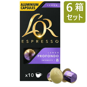 [10�J�v�Z��*6���Z�b�g�A�v60�J�v�Z��]L'OR Espresso Lungo Profondo Intensity 8 Nespresso Coffee 10 Capsules�i���� �G�X�v���b�\ �����S�v���t�H���h �C���e���V�e�B 8 �R�[�q�[ 10�J�v�Z�� ) [�p������]