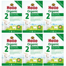 [400g 6箱セット・6カ月から] ホレ オーガニック ヤギミルク (Holle Organic Infant Goat Milk Formula 2) 乳児用ゴート粉ミルク ステップ2 【リニューアル/DHA含有】