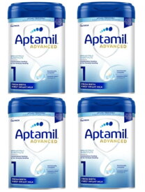 【800g 4個セット・新生児から】New Aptamil ADVANCED 1 FIRST INFANT MILK (アプタミルアドバンスト) 乳児用粉ミルク 【まとめ買いでお得！厳しい ヨーロッパ 基準の粉ミルク！】