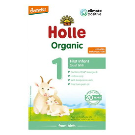[400g 1箱・0カ月から] ホレ オーガニック ヤギミルク (Holle Organic Infant Goat Milk Formula) 乳児用ゴート粉ミルク ステップ1【リニューアル/DHA含有】