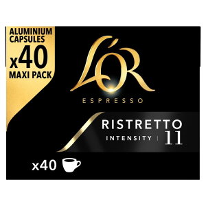 [40�J�v�Z��*3���Z�b�g�A�v120�J�v�Z��]L'OR Espresso Ristretto Intensity 11 Nespresso Coffee 40 Capsules�i���� �G�X�v���b�\ ���X�g���b�g �C���e���V�e�B 11 �R�[�q�[ 40�J�v�Z�� ) [�p������]