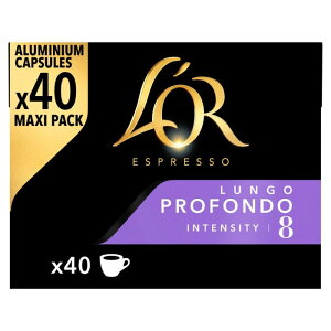 [40�J�v�Z��*3���Z�b�g�A�v120�J�v�Z��]L'OR Espresso Lungo Profondo Intensity 8 Nespresso Coffee 40 Capsules�i���� �G�X�v���b�\ �����S�v���t�H���h �C���e���V�e�B 8 �R�[�q�[ 40�J�v�Z�� ) [�p������]