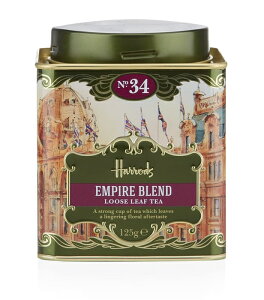 [125g x 1] HARRODS No. 34 Empire Blend Loose Leaf Tea nbY No.34 GpCAuh [Y[teB[ (125g) pg [zڈ2-3T]