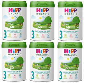【800g 6箱セット・1歳から】HiPP(ヒップ) organic combiotic growing up milk オーガニック粉ミルク 厳しいヨーロッパ基準の粉ミルク【まとめ買いでお得！】