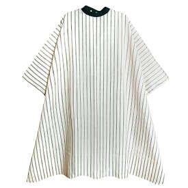 【超得★SALE】カットクロス 袖なし《GBBC107:ビンテージストライプ柄》理容室 美容 床屋 BARBER お洒落 刈布 マジックテープ ケープ 散髪用 プロ 業務用 バーバー ケアグッズ 散髪 メンズ レディース