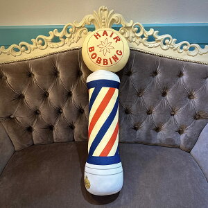 ySALEzy݁zs yC_[ o[o[|[NbVt e e o[o[Vbv wA[T 1940s Paidar barber pole cushion