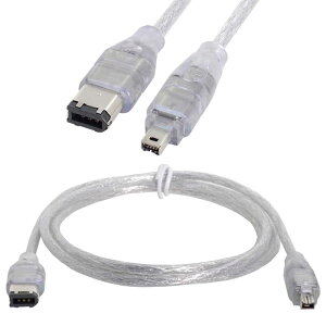 IEEE1394 FireWire400(i.LINK�EDV)�P�[�u�� 6pin-4pin 1.2m IEEE1394 6�s�� - Firewire 400 IEEE 1394 4�s���I�X iLink �A�_�v�^�[�R�[�h�P�[�u�� �J�����r�f�I�J�����p�y���������z