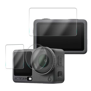 DJI Osmo Action 6 �p �K���X�t�B���� Dual Screen �ی십���K���X�t�B���� 3������ �^�b�`�X�N���[��2���{�����Y1�� ��p �X�N���[���ی�K���X�t�B���� ��������