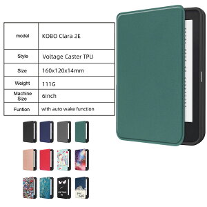 Kobo CLara 2E 6�C���`�P�[�X �J�o�[ PU���U�[ �d�q���� �ϏՌ� �蒠�^ �I�[�g�X���[�v�@�\ �R�{ �N���� 2e �R�{ �N���� 2E ��������