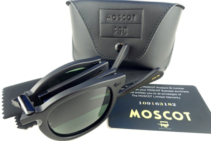 楽天市場】MOSCOT/モスコットLEMTOSH FOLD-A 46MAT BLKFSCスペシャル 