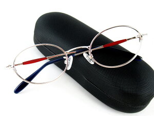 KSD K-04オーバルメタルフレームシルバー/七宝チタンTITANフレーム洗練されたデザインメガネフレーム度あり度なしサングラスレンズ交換可能基本レンズ無料知的 上品特別価格