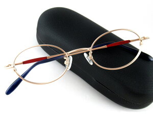 KSD K-06オーバルメタルフレームマットゴールド/七宝チタンTITANフレーム洗練されたデザインメガネフレーム度あり度なしサングラスレンズ交換可能基本レンズ無料知的 上品特別価格