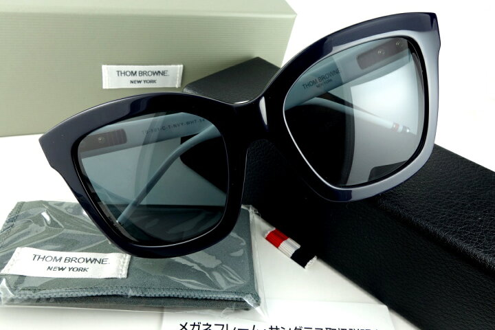 楽天市場】THOM BROWNE/トムブラウンTB-501-C 54sizeNVY-WHTサングラス 