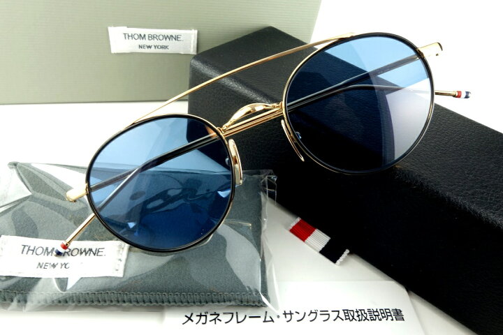 楽天市場】THOM BROWNE/トムブラウンTB-101-D-T 49sizeBLK 12K-GOLD  