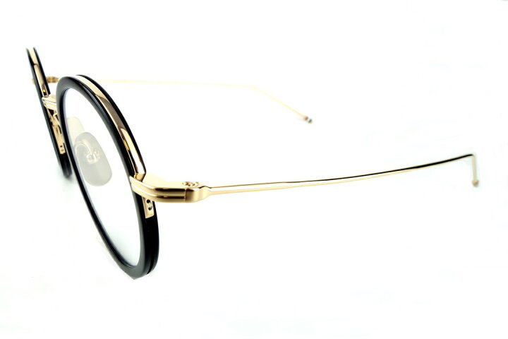 楽天市場】THOM BROWNE/トムブラウンTBX-906 01 46sizeBLK/GLDメガネ 
