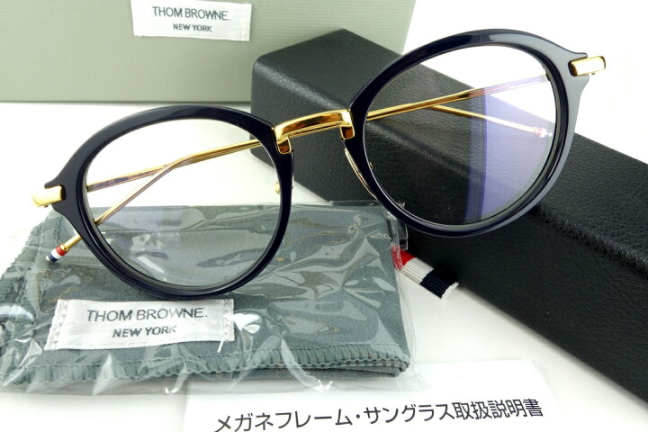楽天市場】THOM BROWNE/トムブラウンTB-011-F 49sizeNAVY/SHINY GOLD 