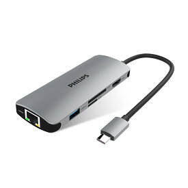フィリップス USB Type-Cハブ HDMI出力 6ポート PD急速充電対応 ノートパソコンに便利 SDスロット付き 多機能ハブ ノートパソコンにフル充電可能 小型 スティックタイプ DLK5526C