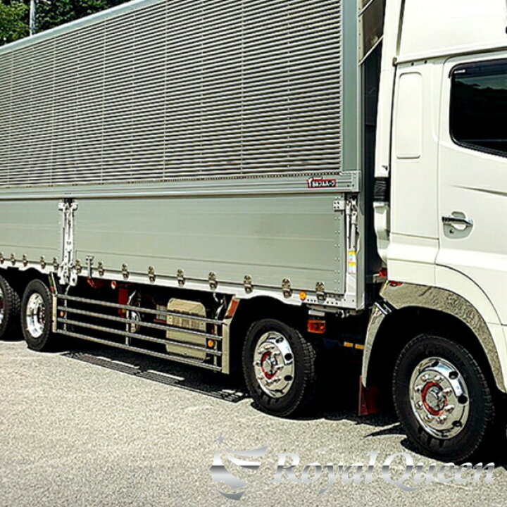 楽天市場 送料無料 日野 新型 17プロフィア グランドプロフィア 低床 横型 マフラーカバー ウロコ柄 Gプロ グラプロ トラック デコトラ パーツ トラック用品 ステンレス Royalqueen Royal Queen