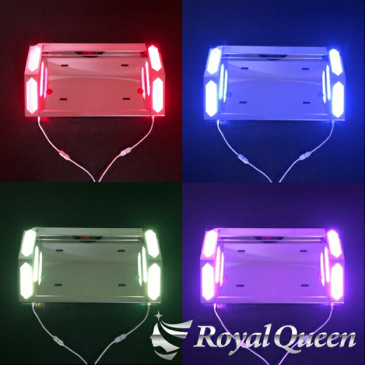 楽天市場】【送料無料】【トンガリ ナンバーフレーム プラ板付き(※LED 