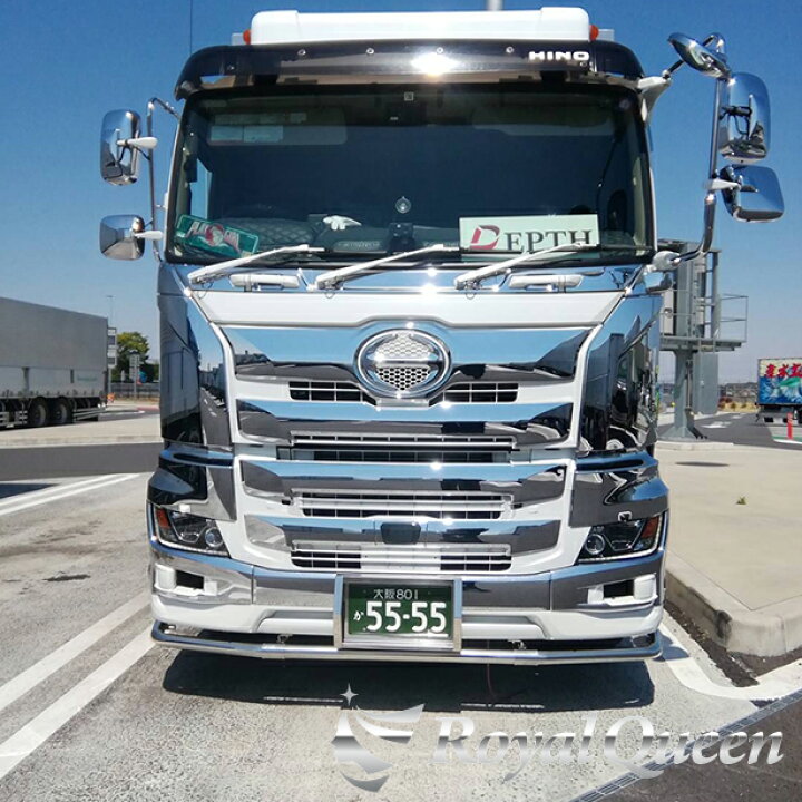 楽天市場 大型商品 日野 新型 17 プロフィア 高床 用 フロント パイプバンパーガード トラック デコトラ パーツ トラック用品 Royalqueen Royal Queen