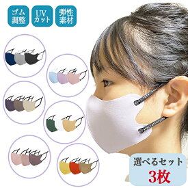 マスク 3枚 洗えるマスク 花粉対策 給食 masuku子供用 立体 バイカラー サイズ調節 アジャスター付き 繰り返し使える スポーツ 子供 キッズ 耳痛くならない 幼児 洗濯 子ども かわいい こども用 小さめ プレゼントくすみカラー プレゼント ギフト 送料無料