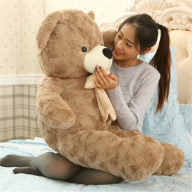 ぬいぐるみ リボン付きテディベア 大きい クマのぬいぐるみ 大 子供 出産祝い ふわふわ 誕生日 クリスマス プレゼント 女の子 男の子 小学生 お祝い 結婚式 贈り物 飾り物 子供部屋 ベッドサイド 抱き枕 インテリア 105cm
