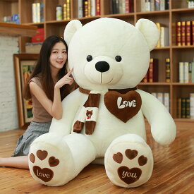 「全長120cm」一部即納 ぬいぐるみ 大きい くまのぬいぐるみ 大きい teddy bear テディベア くまのぬいぐるみ クマぬいぐるみ マフラー付き クマのぬいぐるみ 大 子供 彼氏 彼女 家族 クリスマス プレゼント 120cm