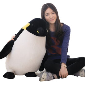 「全長75cm」ペンギン ぬいぐるみ 特大ペンギン ぬいぐるみ コウテイペンギン ふわふわ インテリア プレゼント ホワイトデー 孫 水族館 彼女 海洋生物 リアル 送料無料 高75cm