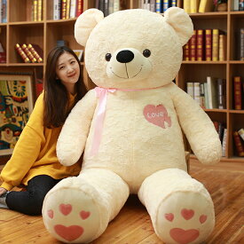 「165cm」一部即納 テディベア 特大 クマのぬいぐるみ 大きいぬいぐるみ くま 抱き枕 かわいい 熊 手触りふわふわ 癒し インテリア 全長165cm 3色選択可能