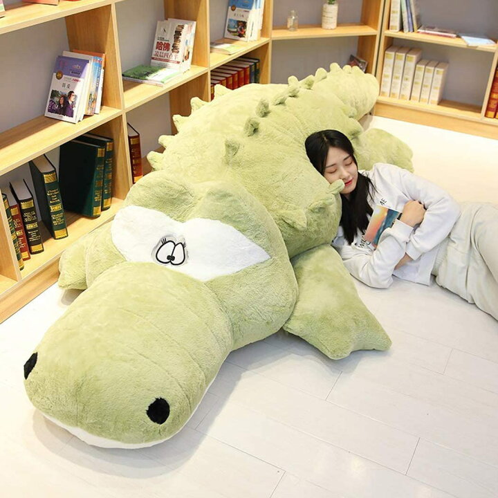 楽天市場 ぬいぐるみ 特大 ワニ ぬいぐるみ 大きい 超大 鰐 お誕生日プレゼント 動物ぬいぐるみ 手触りふわふわ 動物ぬいぐるみ 抱き枕 クリスマス 贈り物 女の子 男の子 店飾り おもちゃ 全長2cm Roystyle