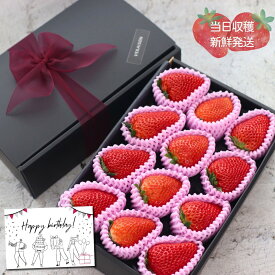 【選べるメッセージカード】バレンタイン いちご 濃厚 紅ほっぺ 大粒 岡山 600g しっかり1粒30g フルーツ ギフト 新鮮 岡山から当日収穫をその日発送 リボン化粧箱 紅ほっぺ かおり野 すず 誕生日 メッセージ