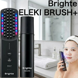 Brighte �u���C�g ELEKI BRUSH+ �G���L�u���V ��p���ϐ� �Z�b�g ����� EMS RF LED���� ���t�g�A�b�v �X�L���P�A