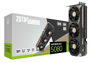 ZOTAC GAMING GeForce RTX 5080 SOLID CORE OC 16GB GDDR7 �O���t�B�b�N�X�{�[�h ZT-B50800J2-10P VD9142