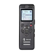 TOKAIZ ボイスレコーダー 小型 icレコーダー 長時間 自動録音 内蔵スピーカー 充電式 TIC-V36