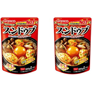 丸大食品 辛口 (辛さ7) スンドゥブ 600g(300gx2袋)韓国料理 韓国食品 韓国調味料 チゲ 鍋の素 チゲ鍋 豆腐鍋