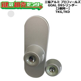 【GOAL TKG,TKD】【2個同一】三協アルミ D9シリンダー WD7093 シルバー(SI)色 扉厚60mm 2個同一シリンダー キー5本付き プロフィールズ GOAL TKG,TKD