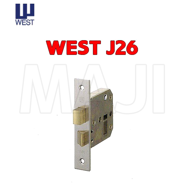 WEST 錠ケース J26-R0 BS58mm ロックケース 交換 5500 取替え 毎日がバーゲンセール J26 ウエスト J-26 バックセット58mm 《週末限定タイムセール》