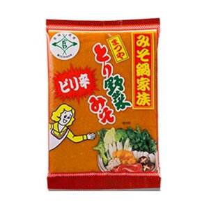 ピリ辛とり野菜みそ 200g 味噌 お試し まつや みそ 調味料 とり野菜 時短料理 時短ごはん 鍋の素 鍋スープ 鍋 手軽 簡単調理 鍋セット