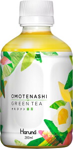 HARUNA(ハルナ) ルカフェ オモテナシ緑茶 280ml 24本 1ケース販売 ペットボトル 送料無料 お茶 飲料水 大容量 緑茶