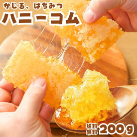巣蜜 (ハンガリー産) 200g (200g×1個) 巣蜜 はちみつ 蜂蜜 蜂の巣 コムハニー ミツバチ アカシアハニーコム 朝食 トースト 天然 無添加 砂糖不使用 送料無料
