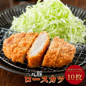 三元豚ロースとんかつ 冷凍 120g×10枚 1.2kg ロースカツ とんかつ トンカツ カツサンド カツカレー お弁当のおかず 時短調理 カツ丼 三元豚 冷凍惣菜 送料無料