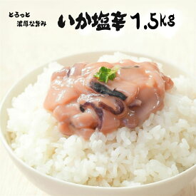 いか塩辛 たっぷり 1.5kg (500g×3袋）業務用 大容量 冷凍 イカの塩辛 珍味 おつまみ ご飯のお供 晩酌 父の日 いか イカ ギフト ご褒美 お酒の肴 送料無料