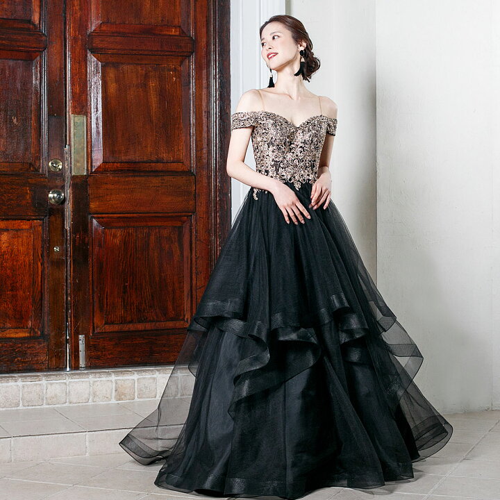 MARCHESA NOTTEドットチュール ロングドレス ラッフル付き Marchesa  