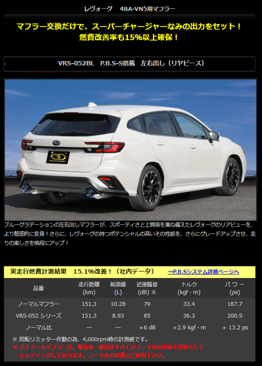 楽天市場】【 レヴォーグ レボーグ 1.8L ≪ 直噴ターボDIT専用