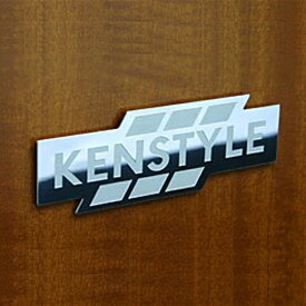 KENSTYLE ケンスタイル 【 ステンレス グリル エンブレム L 】≪ ステンレス製 サイズ 90mmx30mm 裏側 強力両面テープ付 ≫